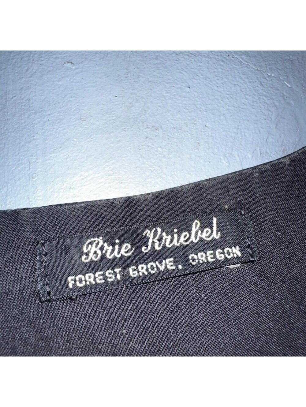 Brie Kriebel Animals Zoo Vest Art to Wear Womens Sz M Rare 80s Giraffe Elephant - Picture 3 of 9